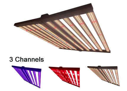 3 channel led grow light adjustable spectrum