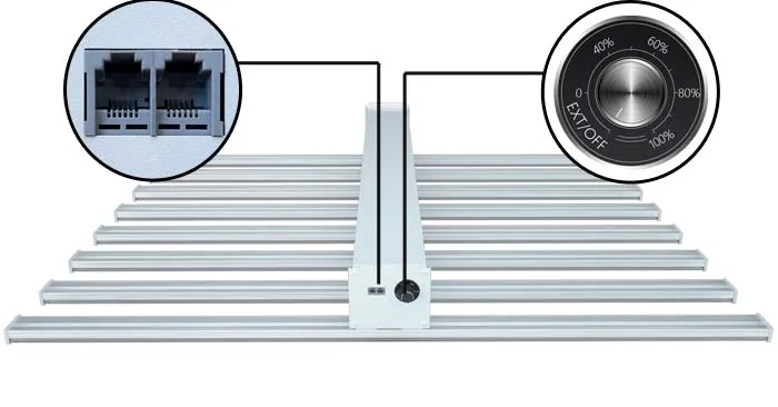 600w led grow light 8 bar