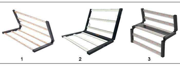 folding led grow lights option